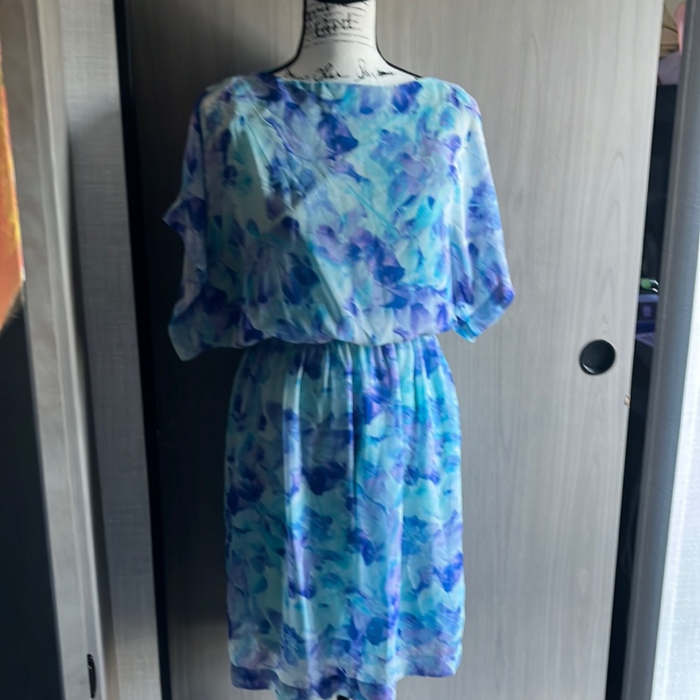 Blue flowey dress